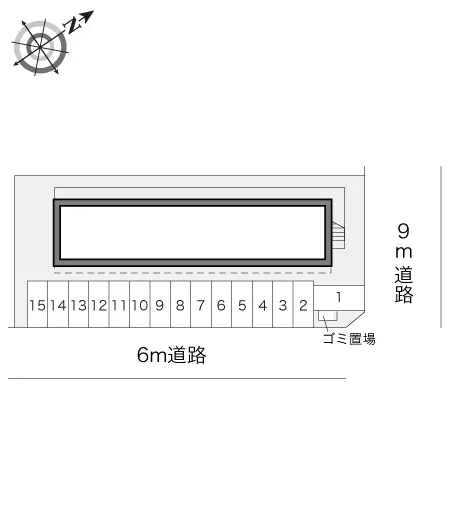 ★手数料０円★新潟市西区みずき野２丁目　月極駐車場（LP）